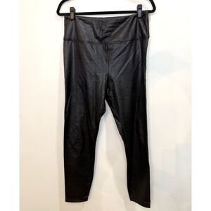 Boston Proper Leggings Women‎ Medium Vegan Faux Leather Pull On Pants Black Slim
